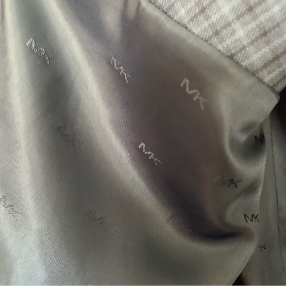 Michael Kors Blue/Black Plaid Dress Coat - Picture 6 of 8